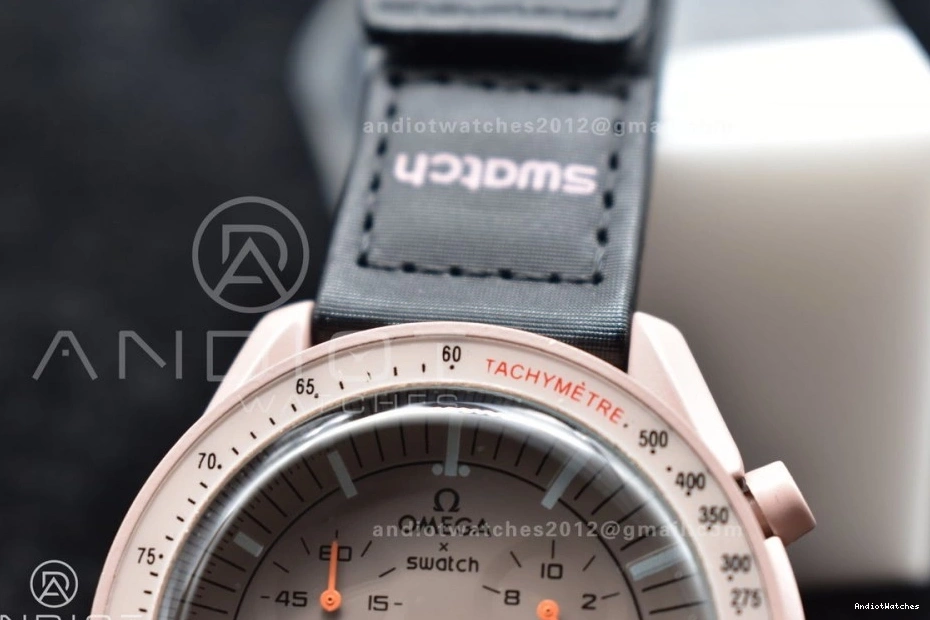 Moonwatch Bioceramic on Quartz Omega to x Mission Nylon 1176 FashionForward Strap Jupiter Swatch 0725